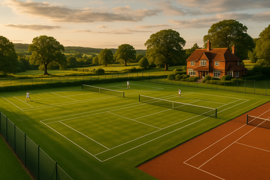 A scenic shot of a tennis club located in Essex