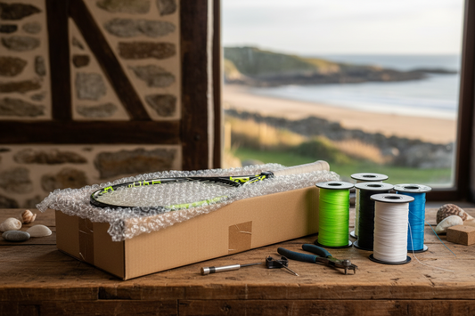 Sam's Strings postal racket restringing service — covering Cornwall, Devon and the South West