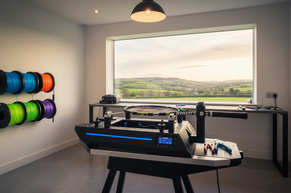 Sam's Strings postal racket restringing service, covering East Lancashire and the Ribble Valley