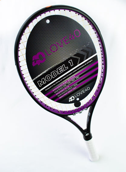 LOVE40 Model 1 Tennis Racket Restrung