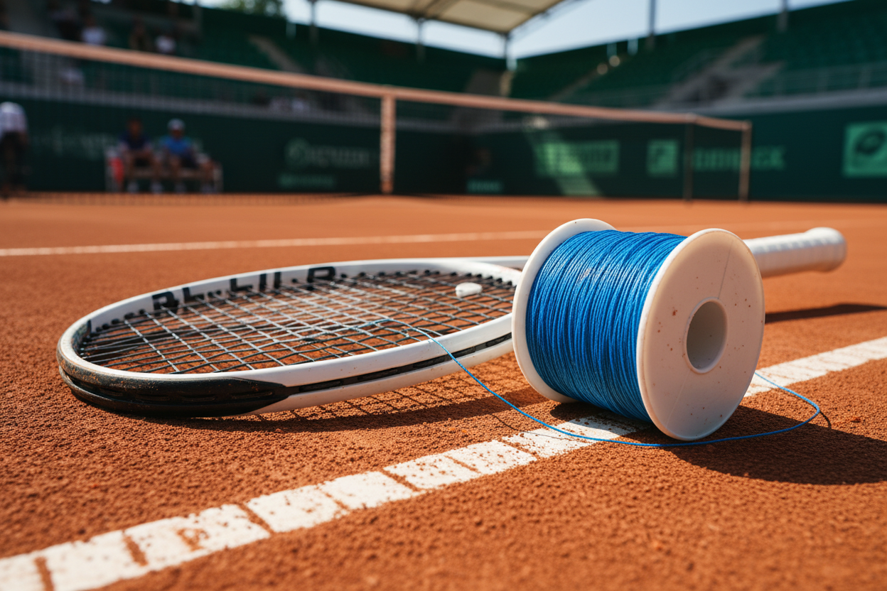 Solinco Mach-10 1.25mm tennis string in blue