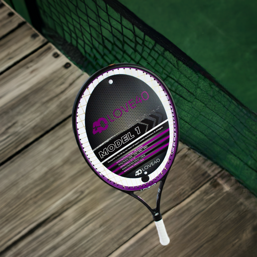 LOVE40 Model 1 Tennis Racket Restrung