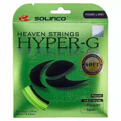 Solinco Hyper G Soft tennis string set in green