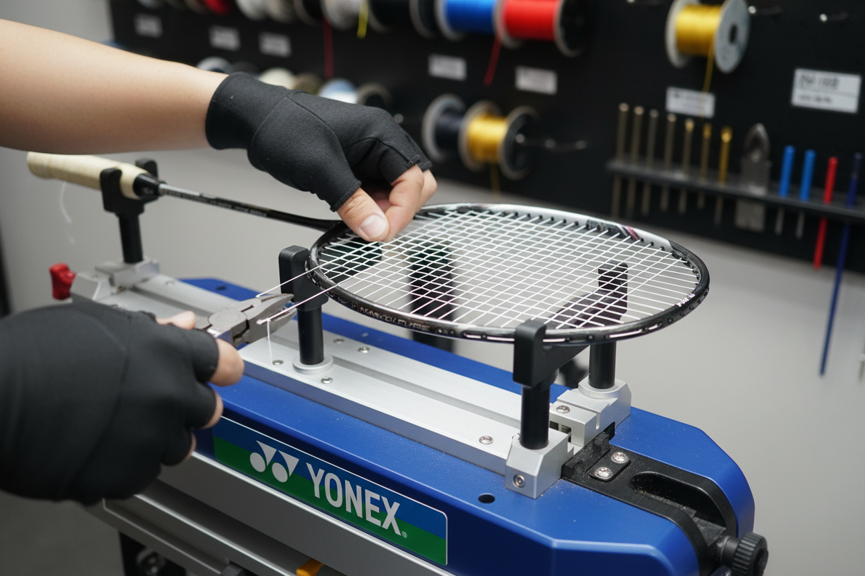 yonex badminton restring
